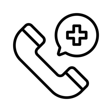 Tıbbi acil durum vektör tasarımı modada