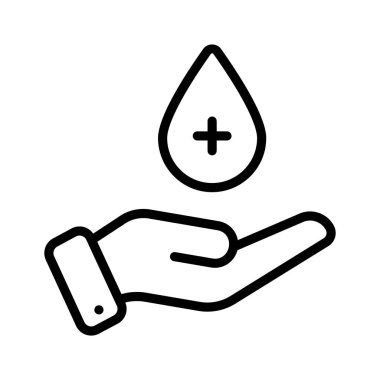 Düzenlenebilir kan bağışı için inanılmaz bir vektör tasarımı, premium simge