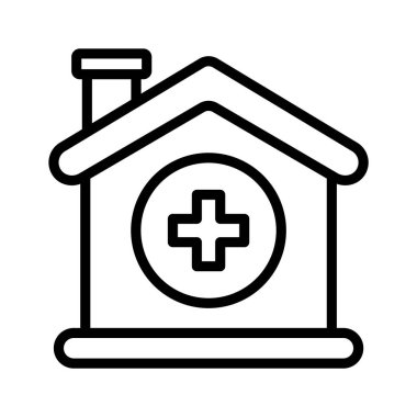 Modern tarzda inanılmaz bir klinik binası ikonu