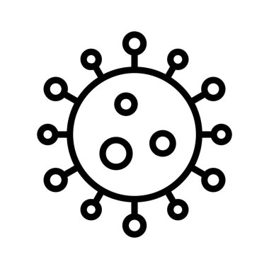 Bulaşıcı hastalıklar, viral coronavirüs ikonu, kullanmaya hazır