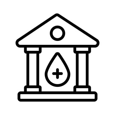 Kan bankasının bu premium simgesini al, özelleştirilebilir vektör