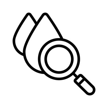 İyi tasarlanmış kan testi ikonu, özelleştirilebilir vektör