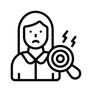 Modern tarzda tıbbi teşhis simgesi tasarımı