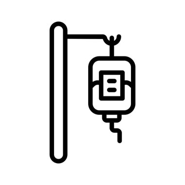 Modern tarzda kan torbası simgesi, vektör kullanmaya hazır