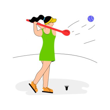 Golfçü sopayı sallıyor, tek vuruşta delik açıyor..