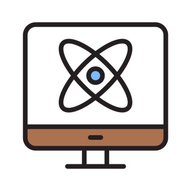 Modern tarzda bilgisayar bilimi vektör tasarımı