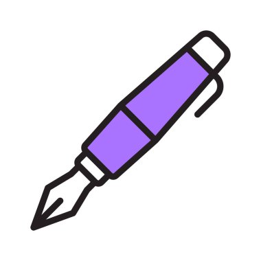 Yazmak ve yaratıcı tasarımlar için basit kalem simgesi