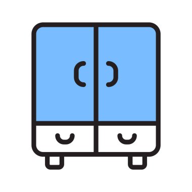 Dosya ve belgeleri düzenlemek için ideal bir kabine simgesi