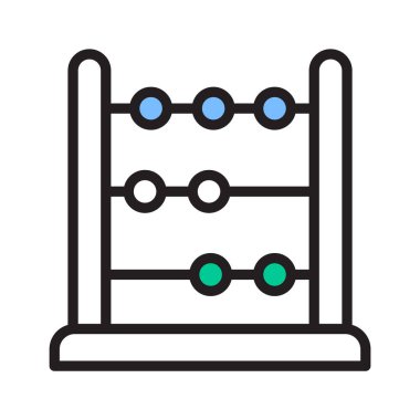 Modern bir abaküs simgesi, matematiksel araç