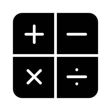 Matematiksel hesaplamaları temsil eden basit matematik simgesi