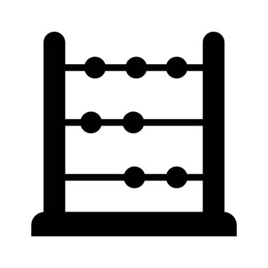 Modern bir abaküs simgesi, matematiksel araç