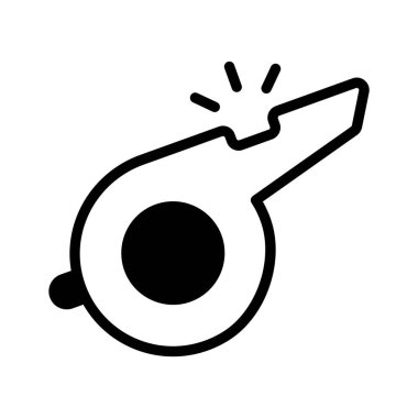 Şık bir ıslık simgesi, uyarılar ve uyarılar için mükemmel