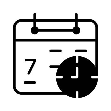 Bir zamanlamayı temsil eden basit bir simge