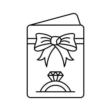 Birini aşk dolu özel bir etkinliğe davet eden güzel tasarlanmış bir kart.