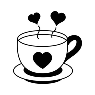 Sevgi ve rahatlıkla demlenmiş bir fincan sıcak çay.