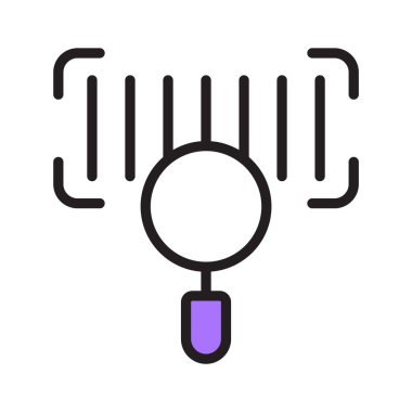 Verimlilik için bu barkod tarayıcı simgesi ile nesneleri hızlıca tara