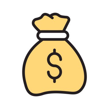 Birikimleri temsil eden bir para çantasının simgesi