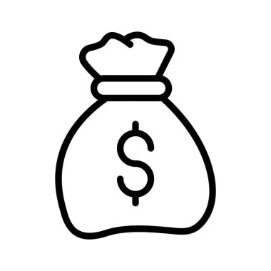 Birikimleri temsil eden bir para çantasının simgesi