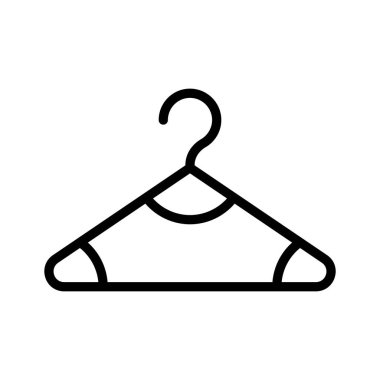 Elbise organizasyonu ve giysi deposu için kullanılan bir askı simgesi