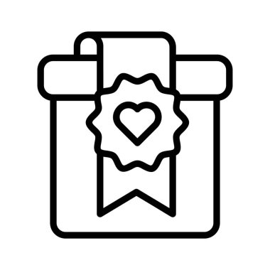 Hediyeleri temsil eden şık bir hediye simgesi, kutlamalar için ideal