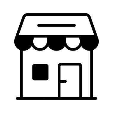 Herhangi bir mağaza için basit bir dükkan simgesi