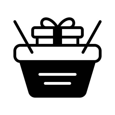 Kutlamalar için bu hediye sepeti ikonuyla çeşitli eşyalar sunun