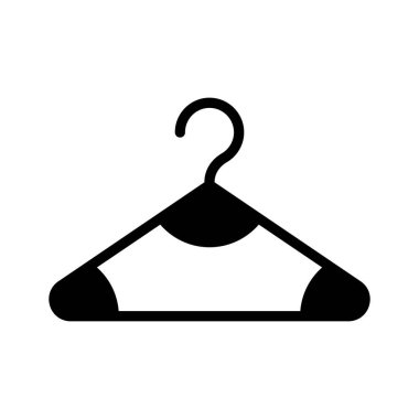 Elbise organizasyonu ve giysi deposu için kullanılan bir askı simgesi