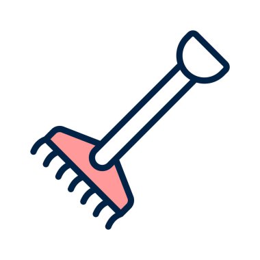 Yaprak toplamak ve enkaz temizlemek için kullanışlı bir tırmık.