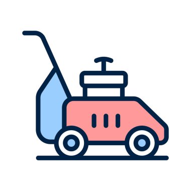 Bahçenizi temiz ve bakımlı tutmak için bir çim biçme makinesi.