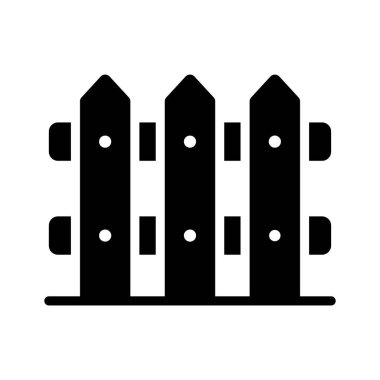 Bahçe sınırları ve korunması için sağlam bir çit.