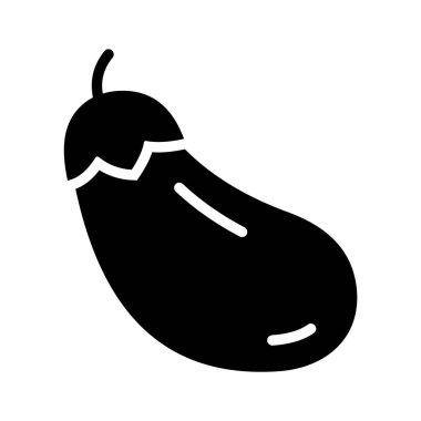 Taze bir patlıcan, bahçede yetişen ürünleri temsil ediyor.