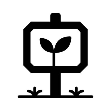 Tesisleri etiketlemek veya ziyaretçileri yönetmek için bir bahçe panosu