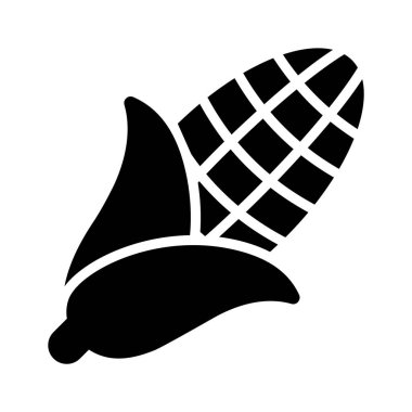 Kullanıma hazır mısırın güzel simgesi, sağlıklı yiyecek.