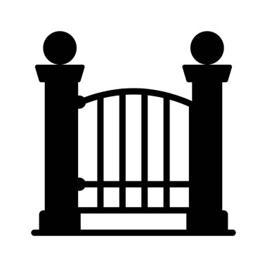 Dekoratif bahçe kapısı, bahçenize gelen misafirler.