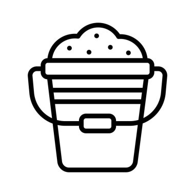 Su veya bahçe malzemesi taşımak için dayanıklı bir kova