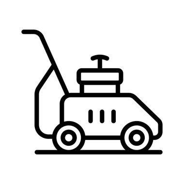 Bahçenizi temiz ve bakımlı tutmak için bir çim biçme makinesi.