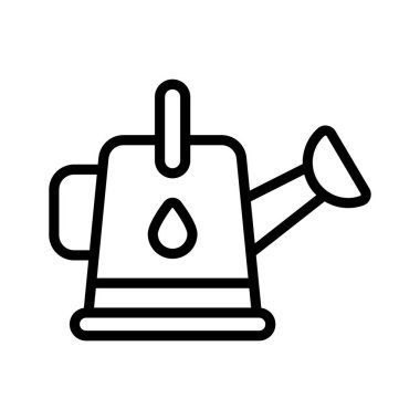 Düzenlenebilir biçimdeki bir sulama kutusu simgesi birinci sınıf kullanım ve bahçe donanımı içindir