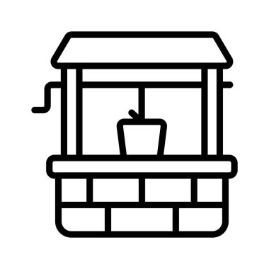 Bitkiler ve bahçe kullanımı için su sağlayan bir bahçe kuyusu.