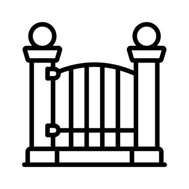 Dekoratif bahçe kapısı, bahçenize gelen misafirler.