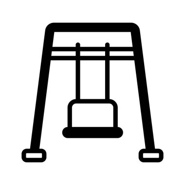 Açık havada rahatlamak ve eğlenmek için bir bahçe salıncağı.