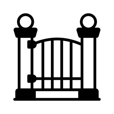 Dekoratif bahçe kapısı, bahçenize gelen misafirler.