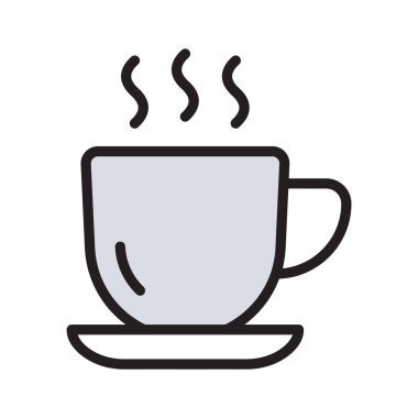 Kahve dükkanları ve rahat ortamlar için ikonlar kullanmaya hazır.