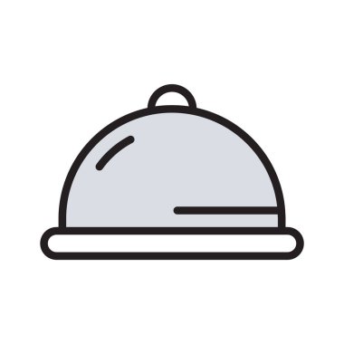 Profesyonel yemek servisi ikonu, yemek servisi için mükemmel..