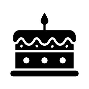 Kutlamalar için bu doğum günü pastası ikonunu kullanın.