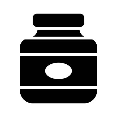 Protein şişesi simgesi, sağlık ve uygunluğu destekliyor