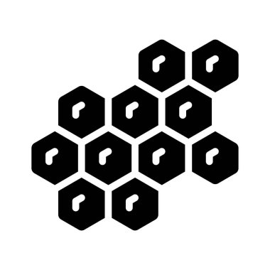 Arıları ve bal üretimini sembolize eden ayrıntılı bir arı kovanı ikonu