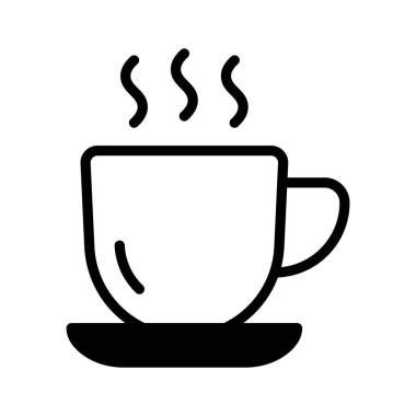 Kahve dükkanları ve rahat ortamlar için ikonlar kullanmaya hazır.