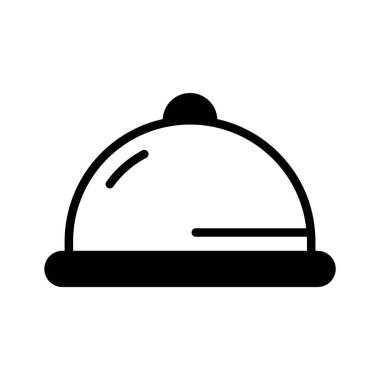 Profesyonel yemek servisi ikonu, yemek servisi için mükemmel..