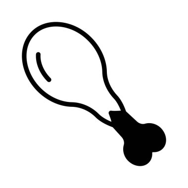 Sulu tavuk budu ikonu, yemek menüleri ve yemek menüsü için ideal.