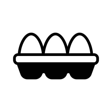 Taze ürün, yemek ve kahvaltı için bu yumurta simgesini kullanın.